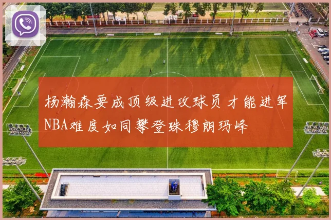 杨瀚森要成顶级进攻球员才能进军NBA难度如同攀登珠穆朗玛峰